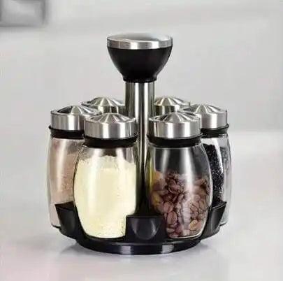 Door Condiments And Seasonings Kitchen Swivel Storage Salt Shaker