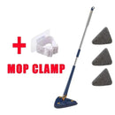Adjustable 110cm cleaning mop New Triangle mop 360 Swivel expandable bath tile floor wall deep cleaning mop for convenience