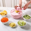New Kitchen Multi-functional Nine-in-one Vegetable Cutter 12-piece Grater Potato Radish Shredder Vegetable Cutter Salad Utensils