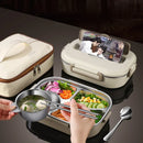 304 Stainless Steel Insulated Lunch Box with Bag Office Worker Sealed Portable Bento Box Set Student Kids Food Storage Container