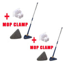 Adjustable 110cm cleaning mop New Triangle mop 360 Swivel expandable bath tile floor wall deep cleaning mop for convenience