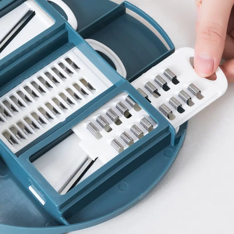 New Kitchen Multi-functional Nine-in-one Vegetable Cutter 12-piece Grater Potato Radish Shredder Vegetable Cutter Salad Utensils